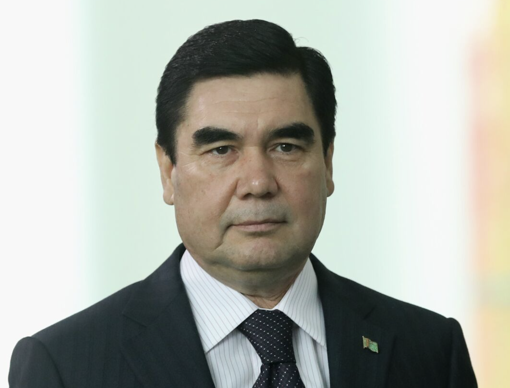As Chairman of the People's Council of Turkmenistan, Berdymukhamedov has taken several bold stances … his eyebrows included. 